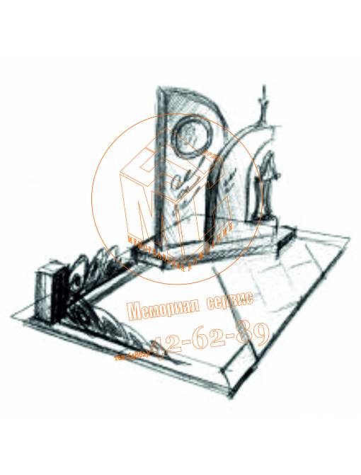 Эскиз памятника на могилу артикул 15 : фото
