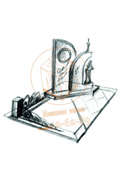 Эскиз памятника на могилу артикул 15