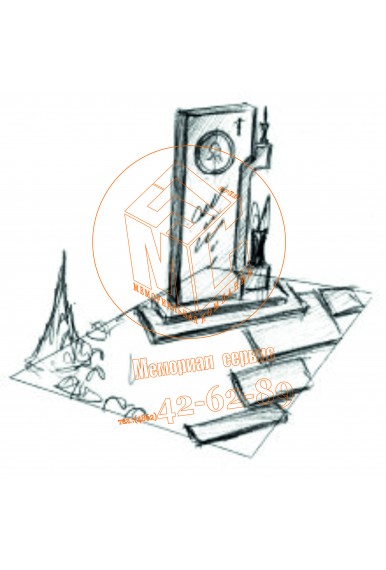 Эскиз памятника на могилу артикул 12